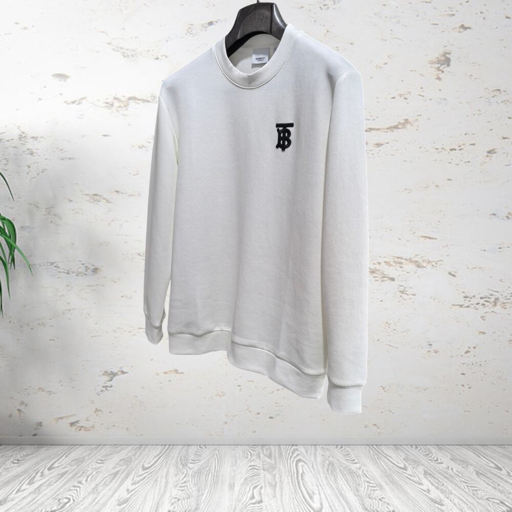 Burberry Embroidered Crew Neck Sweatshirt